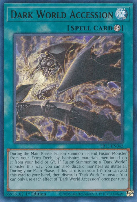 Dark World Accession [SR13-EN042] Ultra Rare - for just $0.10! 