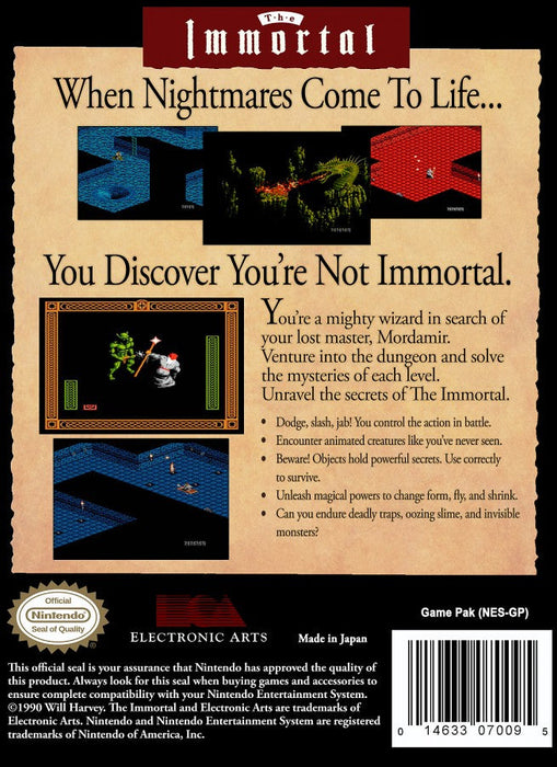 The Immortal – Nintendo Entertainment System (NES) - for just $16.99! 