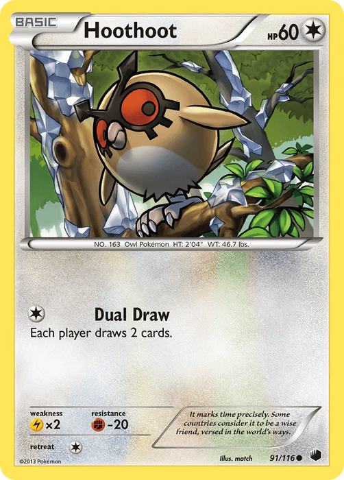 Hoothoot (91/116) [Black & White: Plasma Freeze] - for just $0.15! 