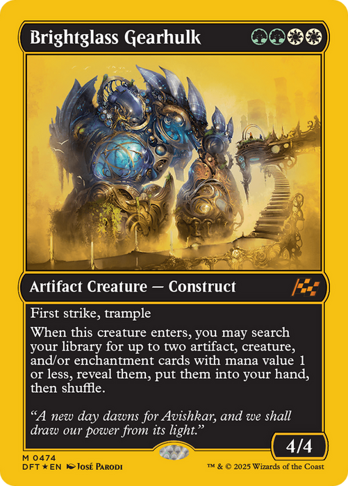 Brightglass Gearhulk (DFT-474) - Aetherdrift Foil - for just $3.07! 