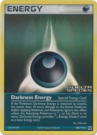 Darkness Energy (103/113) (Stamped) [EX: Delta Species] - for just $2.95! 