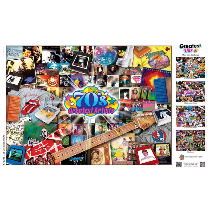 Greatest Hits - 70's Artists 1000 Piece Jigsaw Puzzle - Just $16.99! Shop now at Retro Gaming of Denver