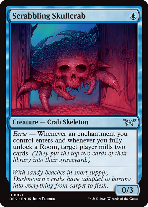 Scrabbling Skullcrab (DSK-071) - Duskmourn: House of Horror - for just $0.06! 