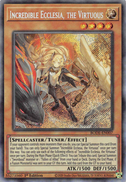 Incredible Ecclesia, the Virtuous [BODE-EN007] Secret Rare - for just $4.05! 