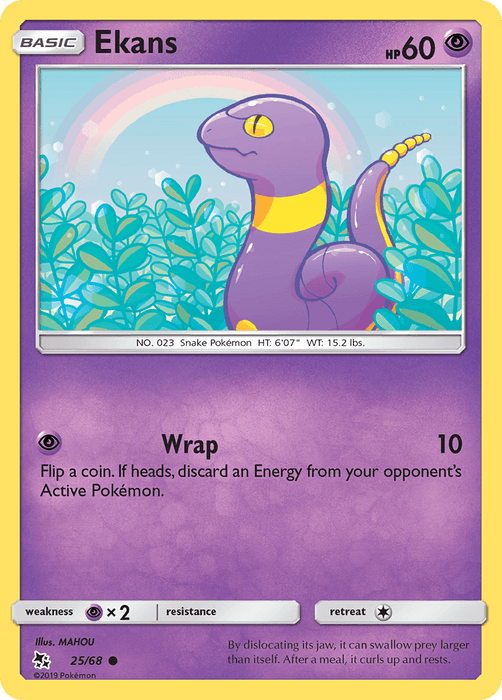 Ekans (25/68) [Sun & Moon: Hidden Fates] - for just $0.10! 