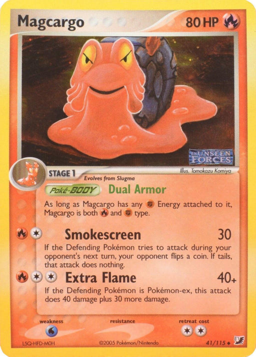 Magcargo (41/115) (Stamped) [EX: Unseen Forces] - for just $10.70! 