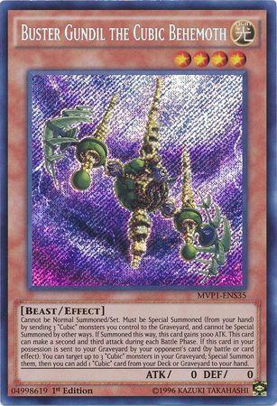 Buster Gundil the Cubic Behemoth [MVP1-ENS35] Secret Rare - for just $0.10! 