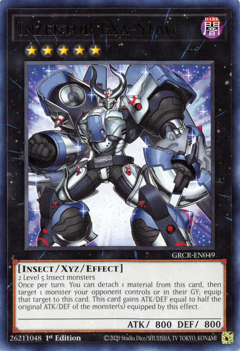 Inzektor Exa-Stag [GRCR-EN049] Rare - for just $0.10! 