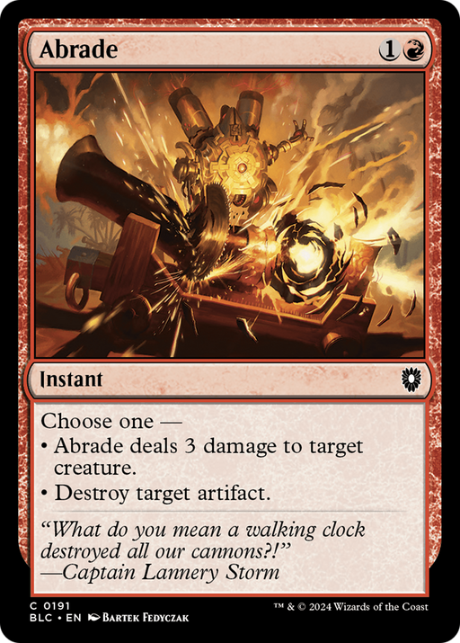 Abrade (BLC-191) - Bloomburrow Commander - for just $0.10! 