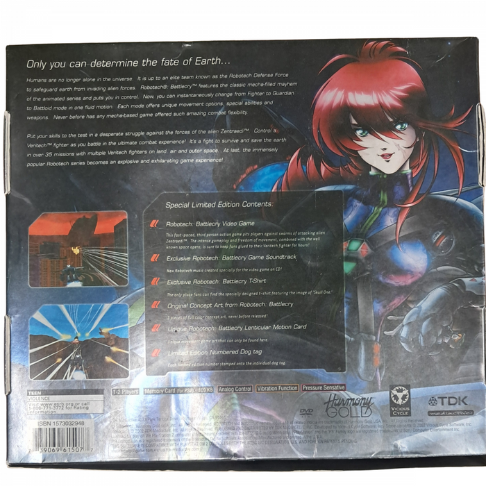 Robotech Battlecry Limited Edition [CIB] – PlayStation 2 (PS2) - for just $89.99! 