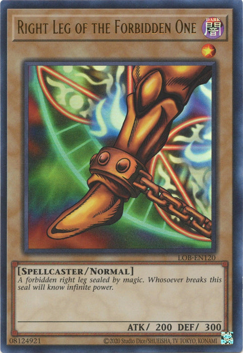 Right Leg of the Forbidden One (25th Anniversary) [LOB-EN120] Ultra Rare - for just $4.15! 