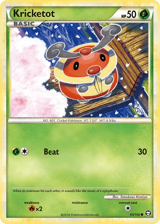 Kricketot (65/102) [HeartGold & SoulSilver: Triumphant] - for just $0.35! 