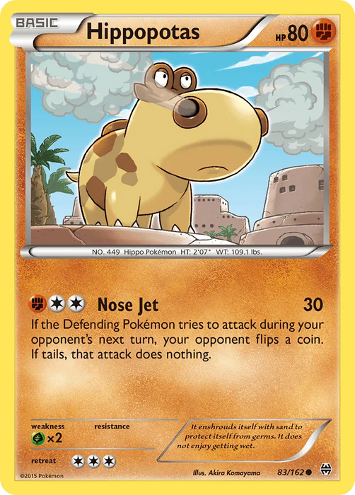 Hippopotas (83/162) [XY: BREAKthrough] - for just $0.10! 