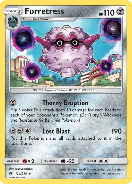 Forretress (124/214) [Sun & Moon: Lost Thunder] - for just $0.15! 