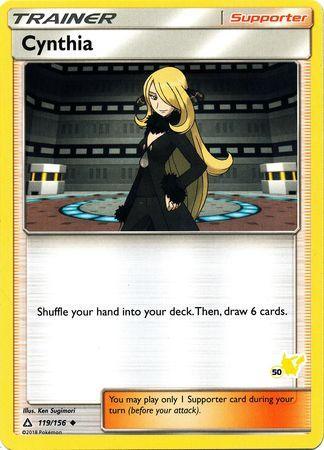 Cynthia (119/156) (Pikachu Stamp #50) [Battle Academy 2020] - for just $0.15! 