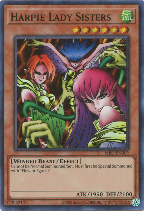Harpie Lady Sisters (25th Anniversary) [MRD-EN009] Super Rare - for just $0.75! 