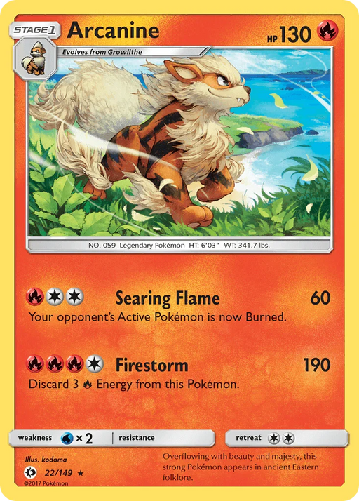 Arcanine (22/149) [Sun & Moon: Base Set] - for just $1.10! 