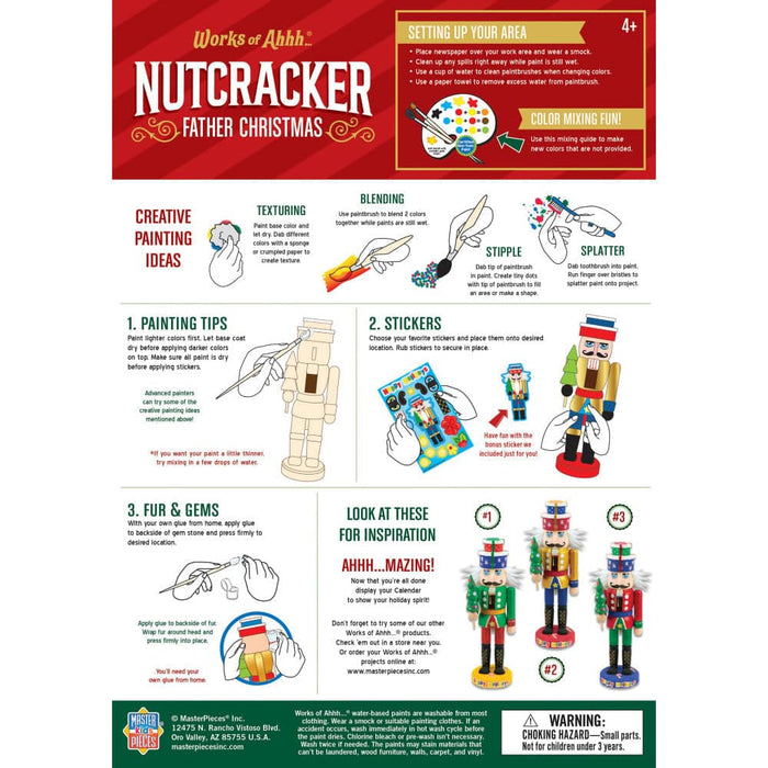 Nutcracker Father Christmas Wood Paint Set - for just $16.99! 