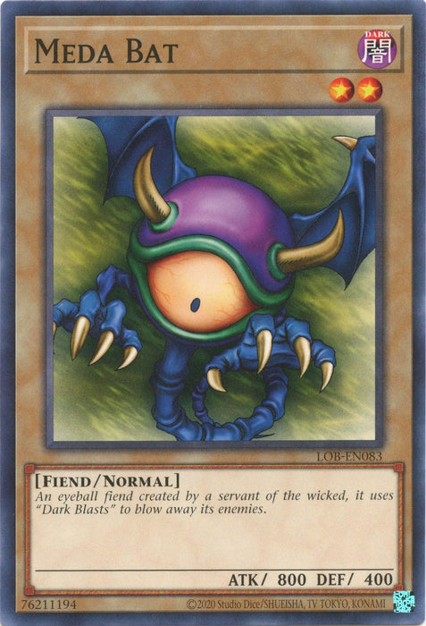 Meda Bat (25th Anniversary) [LOB-EN083] Common - for just $0.10! 
