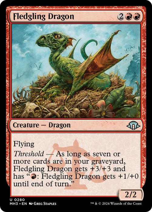 Fledgling Dragon (MH3-280) - Modern Horizons 3 - for just $0.03! 
