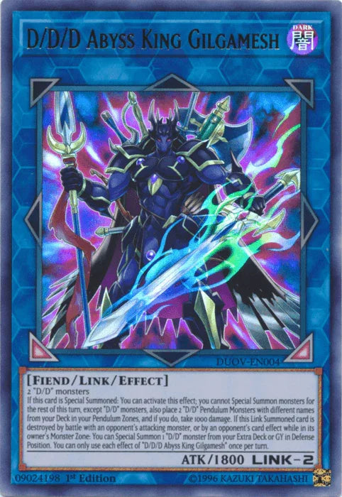 D/D/D Abyss King Gilgamesh [DUOV-EN004] Ultra Rare - for just $0.40! 