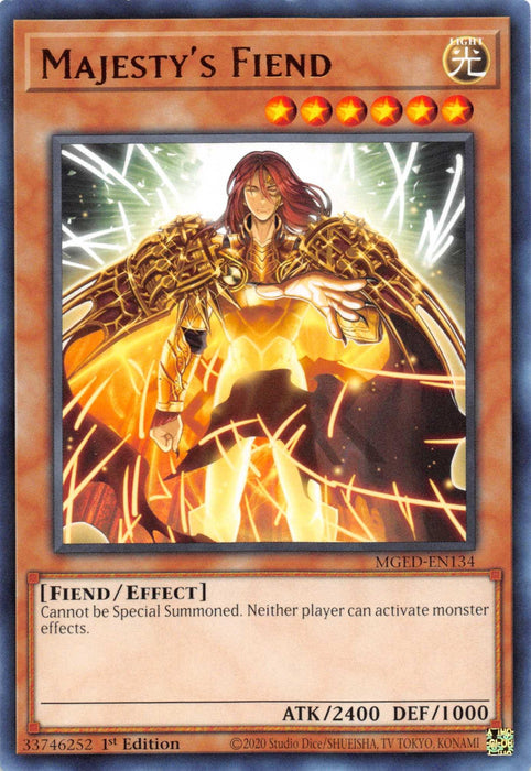 Majesty's Fiend [MGED-EN134] Rare - for just $0.10! 