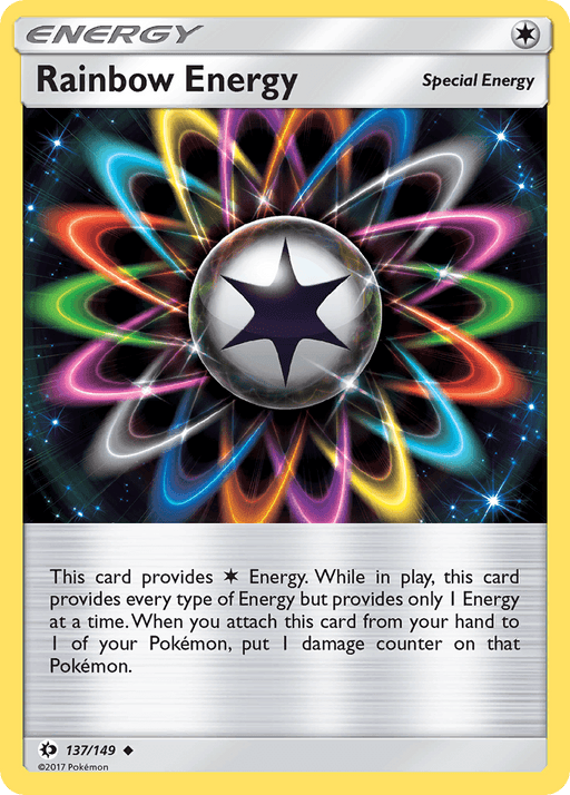 Rainbow Energy (137/149) [Sun & Moon: Base Set] - for just $0.15! 