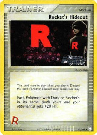 Rocket's Hideout (87/109) (Stamped) [EX: Team Rocket Returns] - for just $10.35! 