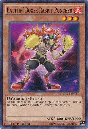 Battlin' Boxer Rabbit Puncher [MP14-EN131] Common - for just $0.10! 