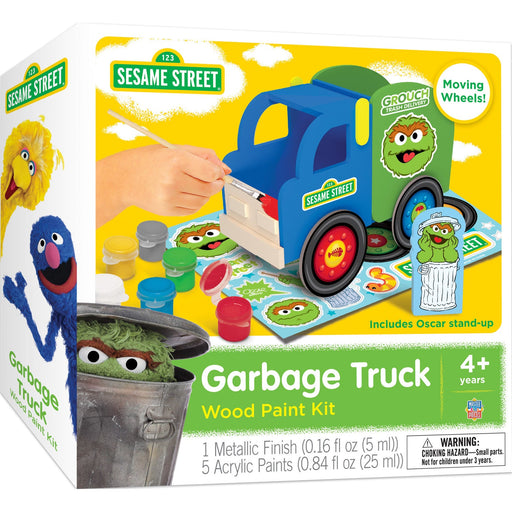 Sesame Street - Garbage Truck Wood Craft & Paint Kit - Just $6.99! Shop now at Retro Gaming of Denver