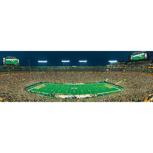 Green Bay Packers - 1000 Piece Panoramic Jigsaw Puzzle - Center View - Just $19.99! Shop now at Retro Gaming of Denver