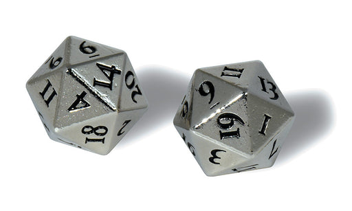 Ultra PRO: Heavy Metal Dice - D20 (2-Dice Set / Chrome) - for just $0! 