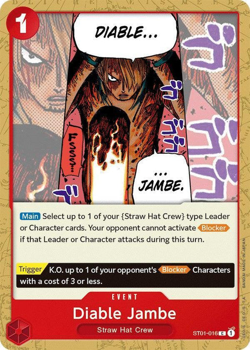 Diable Jambe [Starter Deck: Straw Hat Crew] - for just $0.20! 