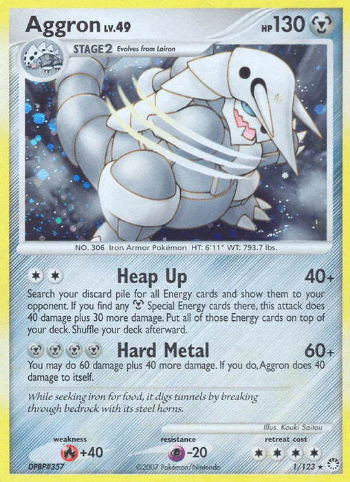 Aggron (1/123) [Diamond & Pearl: Mysterious Treasures] - for just $1.60! 