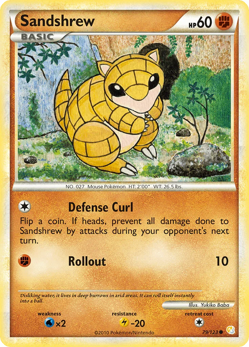 Sandshrew (79/123) [HeartGold & SoulSilver: Base Set] - for just $0.30! 