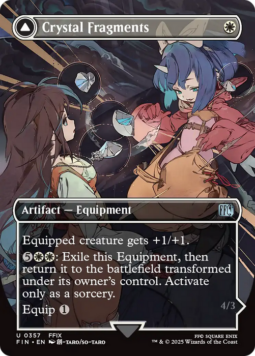 Crystal Fragments // Summon: Alexander (FIN-357) - FINAL FANTASY: (enchantment) (Borderless) Foil - for just $0.19! 