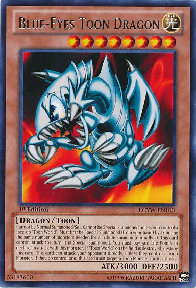 Blue-Eyes Toon Dragon [LCYW-EN103] Rare - for just $1! 