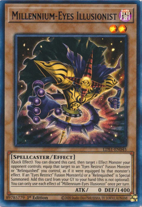 Millennium-Eyes Illusionist (Purple) [LDS1-EN045] Ultra Rare - for just $0.55! 