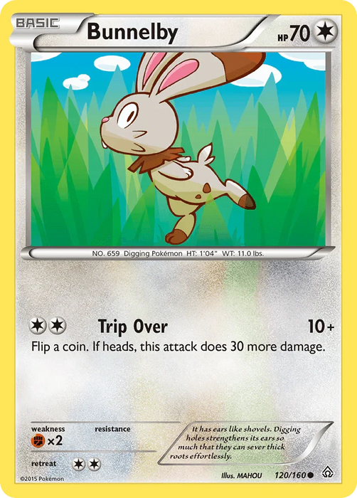 Bunnelby (120/160) [XY: Primal Clash] - for just $0.10! 