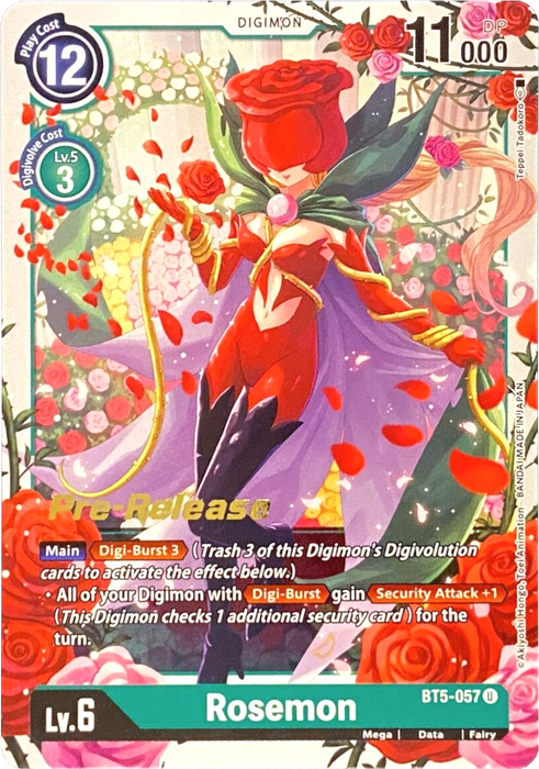 Rosemon [BT5-057] [Battle of Omni Pre-Release Promos] - Just $0.35! Shop now at Retro Gaming of Denver