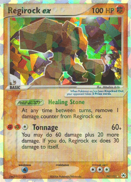Regirock ex (98/101) [EX: Hidden Legends] - for just $63.60! 
