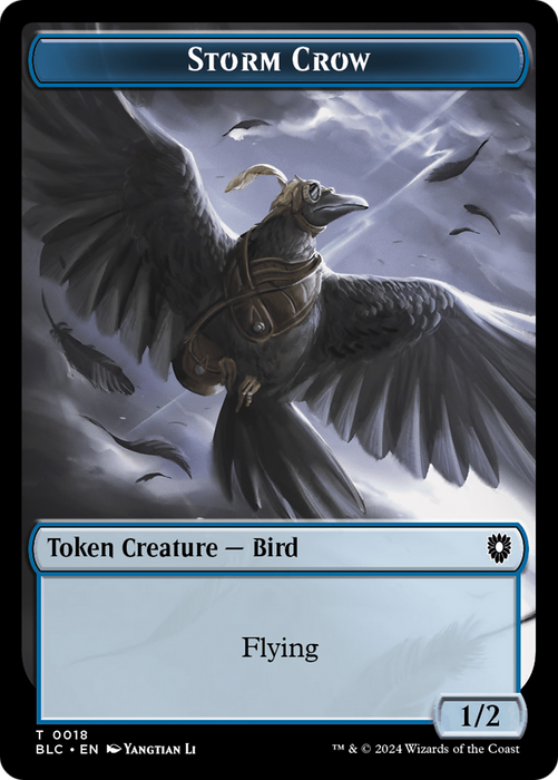 Storm Crow // Frog Lizard Double-Sided Token [Bloomburrow Commander Tokens] - Just $0.10! Shop now at Retro Gaming of Denver