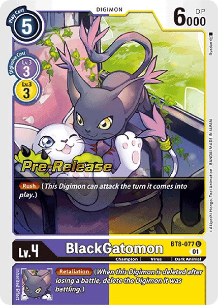 BlackGatomon [BT8-077] [New Awakening Pre-Release Cards] - Just $2.80! Shop now at Retro Gaming of Denver