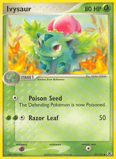 Ivysaur (35/112) [EX: FireRed & LeafGreen] - for just $0.90! 