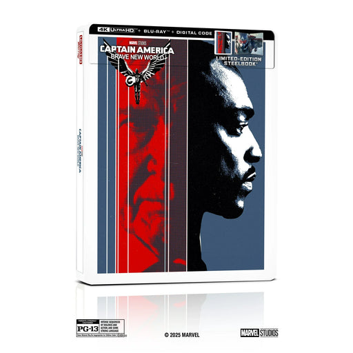 Captain America: Brave New World - Limited Edition Steelbook (4K Ultra HD + Blu-ray + Digital) - for just $54.99! 