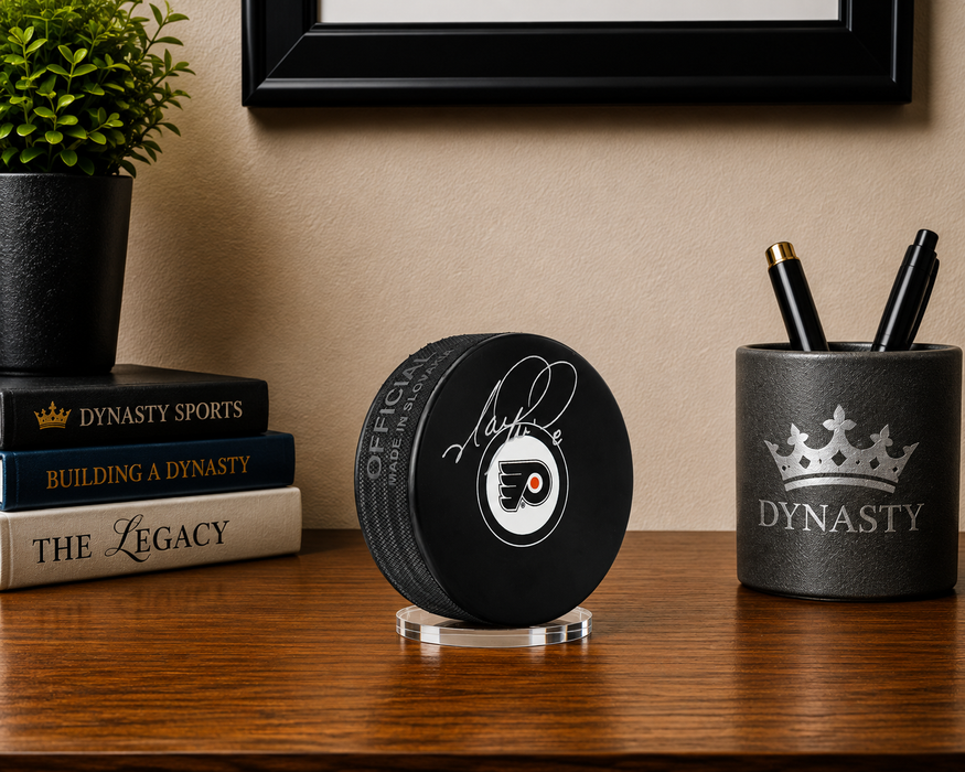 Mark Recchi Philadelphia Flyers Autographed Hockey Logo Puck - for just $59.99! 