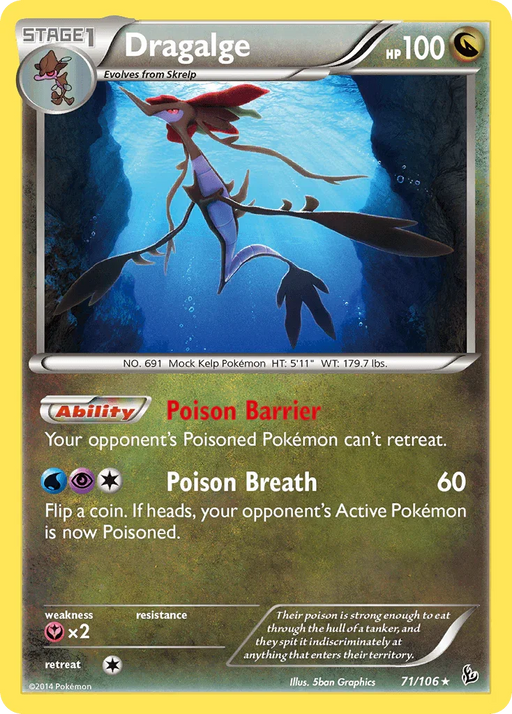 Dragalge (71/106) [XY: Flashfire] - for just $0.30! 