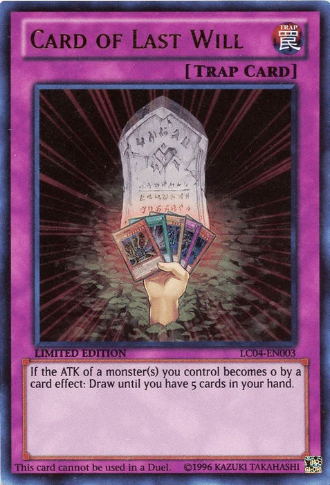 Card of Last Will [LC04-EN003] Ultra Rare - for just $0.15! 