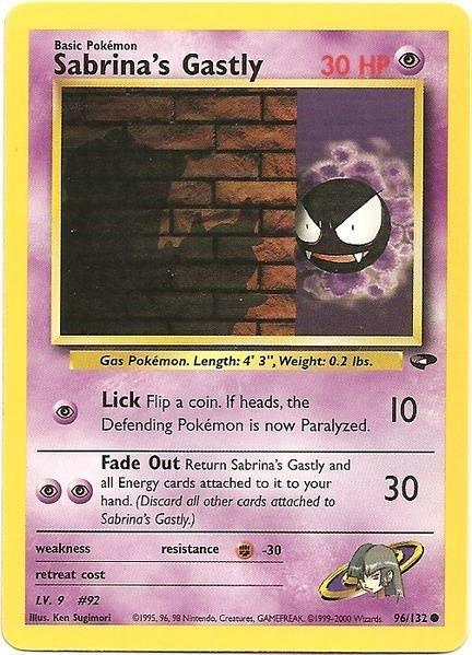 Sabrina's Gastly (96/132) [Gym Challenge Unlimited] - for just $1.10! 