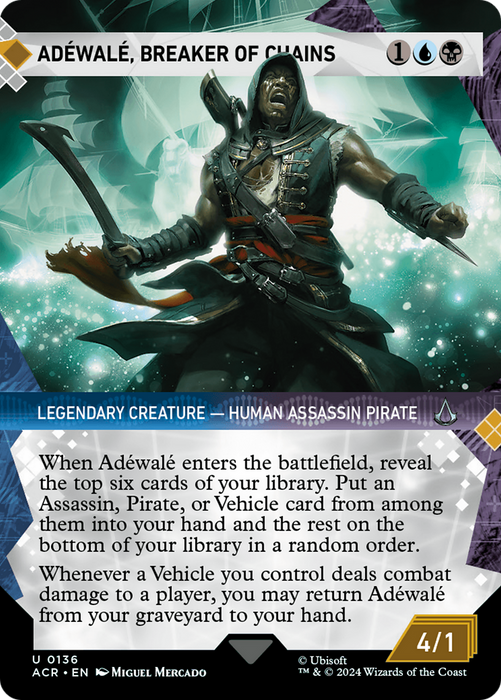 Adéwalé, Breaker of Chains (ACR-136) - Assassin's Creed: (Showcase) (Borderless) - for just $0.07! 